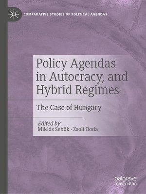 cover image of Policy Agendas in Autocracy, and Hybrid Regimes